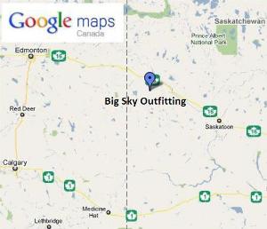 Interactive Google Map - Big Sky Outfitting